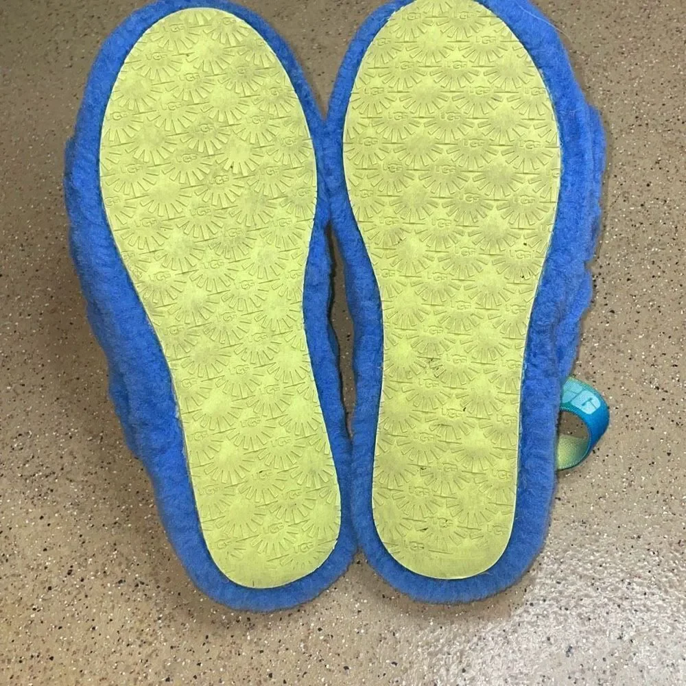 UGG Fluff Yeah Gradient Slide Mystic Blue US 5